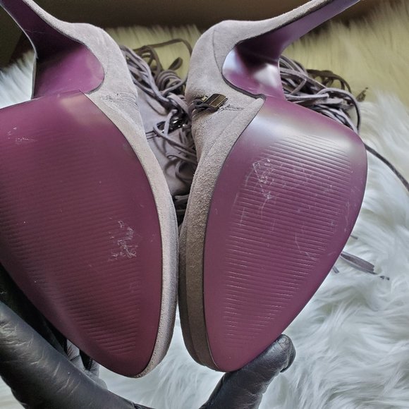 Dan Sara New High Heeled Fringe 100% leather Ankle Boots - Picture 4 of 5